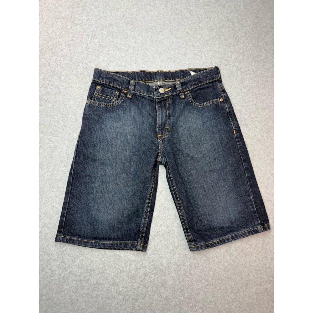 Wrangler Boys Shorts 10‎ Husky Blue Denim 5Pocket Classic Stitch Casual Durable